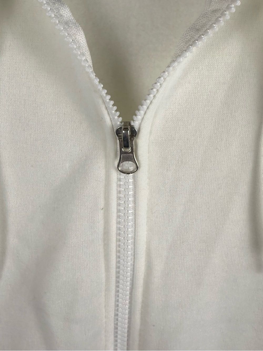 Love, Love, Love White Zip-Up Hoodie Shoe String sleeves - Size 3X NWOT - Picture 5 of 7